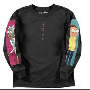 Limited edition Primitive Rick and Morty long sleeve skater tee